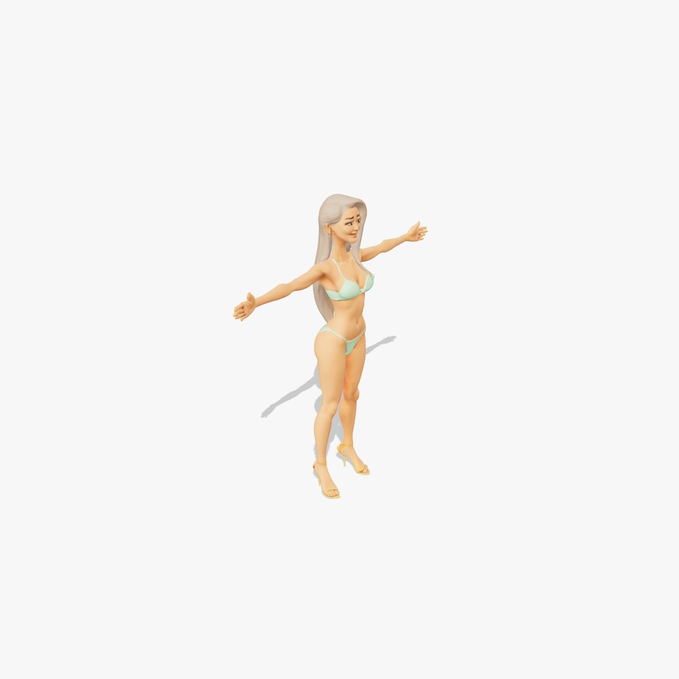 Animated Bikini Character model pack